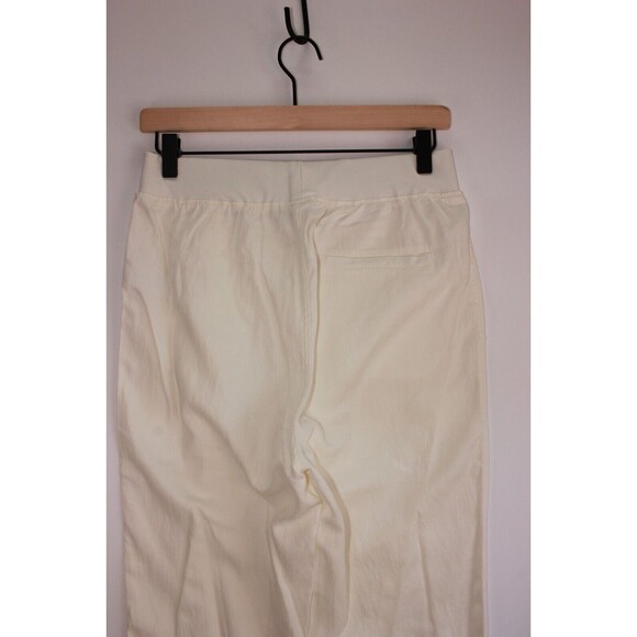 Faherty Women Pants White Arlie Jogger Utility Linen Pull On Stretch Size Medium - Picture 9 of 13